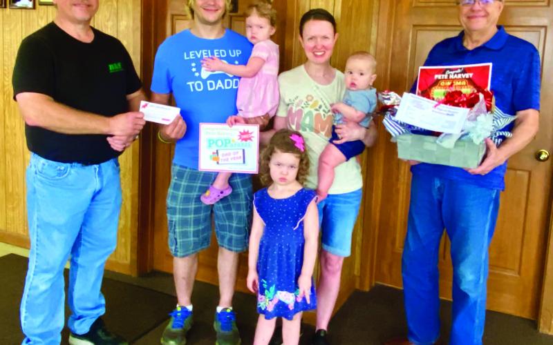 Dad of the Year presented with gift basket