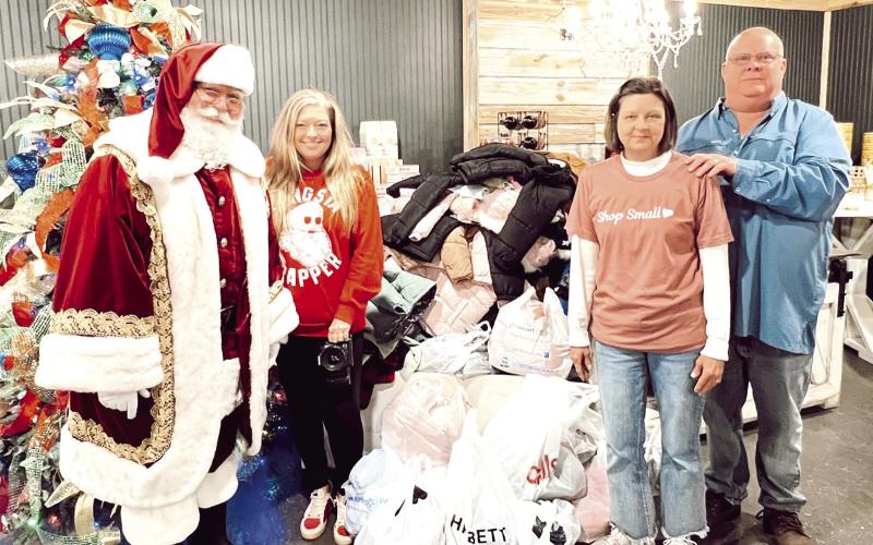 Children’s coats collected at White Cottage Mercantile