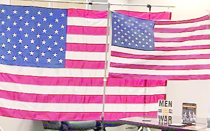 U.S. flags displayed at the TAGHS meeting