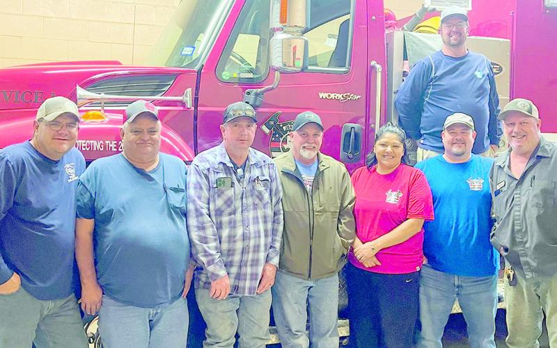 Joaquin Volunteer Fire Department officers for 2024.