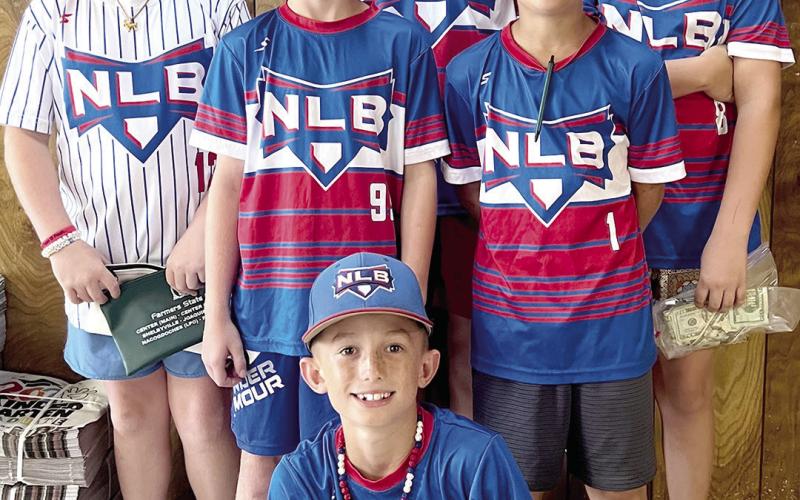 Next Level Ball 11U team members (back) Steele, Tristan, and Rhett, (middle) Blake and Levi and (front) Brennon are raising money to play in the 11U World Series in Dallas. Annika Bloys | Light and Champion