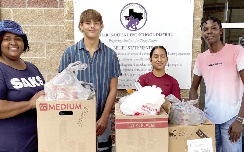 Student club conducts community service projects