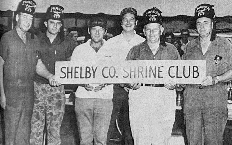 PICTURE FROM OUR PAST 37 Years Ago …  From the January 3, 1987 issue of The Light and Champion SHRINE CLUB 1972 — Members of the Shelby County Shrine Club, 1972 who were working in the food booth at the annual Fox Hunt at Boles Field. They were, left to right, Troy Perry, Newton Johnson, Jr., D. Rushing, Charles Chandler, J.W. Choran and Stanton Hughes.