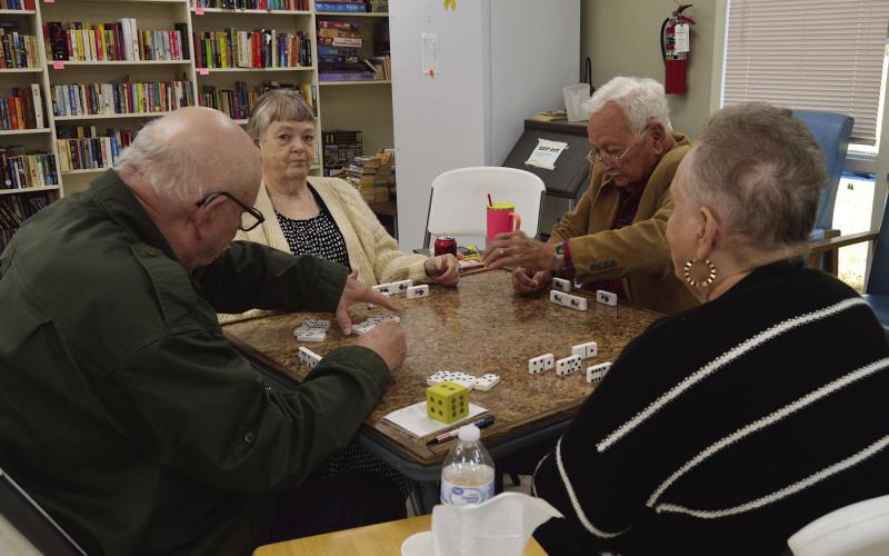 Patrons of the senior nutrition site in Center enjoy a game of 42 as part of the activities offered through the program. David Danley | Light and Champion