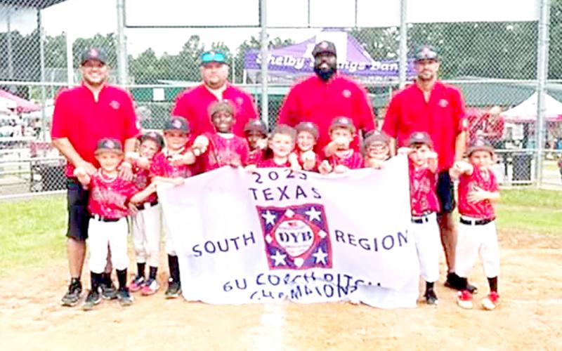 6U Shelbyville Coach Pitch Kasen, Slade, Cru, Haysten, Mac, Ethan, Maverick, Walker, Bryce, River, Carter. Coaches: Daniel Rash, Cole Cooper, Grant McDonald, Curtis Johnson Submitted | Light and Champion