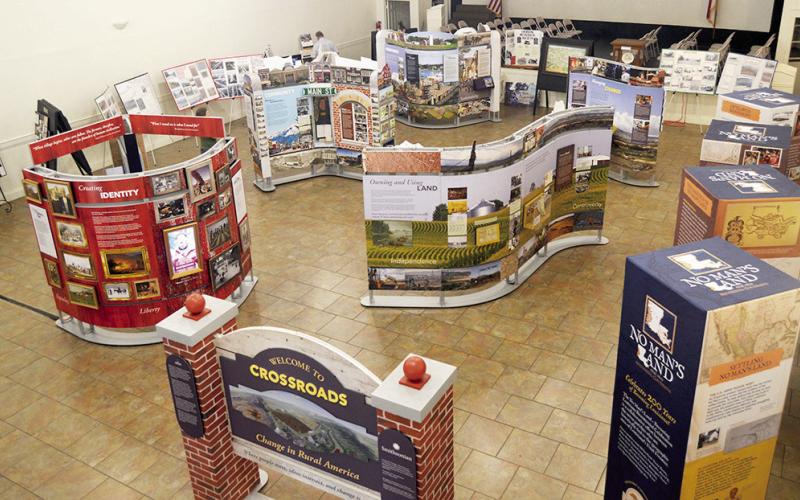 The Smithsonian Museum on Main Street exhibit in the Augus Theatre in San Augustine combines materials and exhibits from the Smithsonian with displays of the history of San Augustine and Shelby counties, along with other nearby communities.