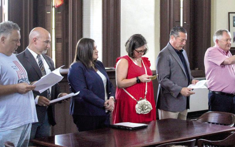 Declaration reading at Historic Courthouse