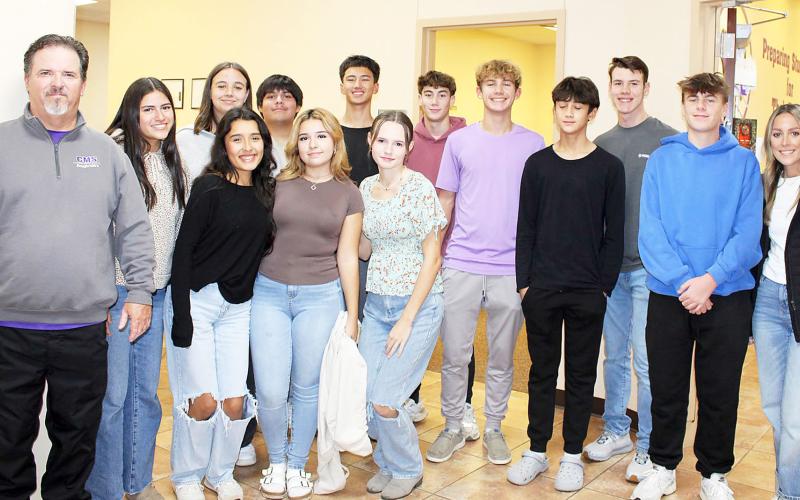 The CHS varsity tennis team was recognized at the December meeting of the Center ISD board meeting. The team placed first in district play. Benita Collard CHS | Light and Champion