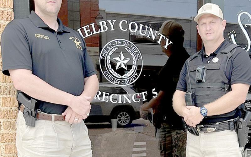 Constable Pct. 5 Josh Tipton with Deputy Constable John Pope.