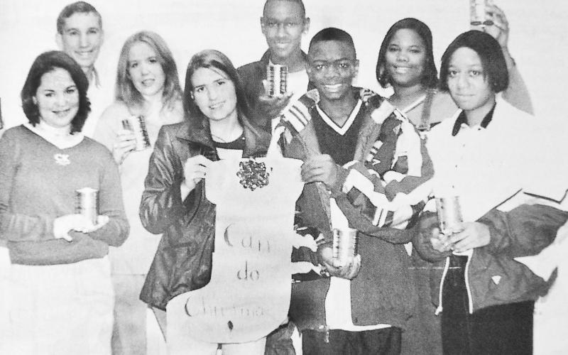 Members of the Student Council at Center High School, under the direction of Melba Gillis, have collected for those in need in Shelby County. They will compete their 9th year of supporting The Empty Stocking Fund 9 a.m. to 2 p.m., Saturday, December 11, at Wal-Mart in Center where the will collect funds. Pictured from back row left, Adam Kimbro, Laura Chandler, Zemansky Moore, Crystal McCollister; front row from left, Ashley Holder, Terri Draper, Derrick Smith, LaTara Nash.