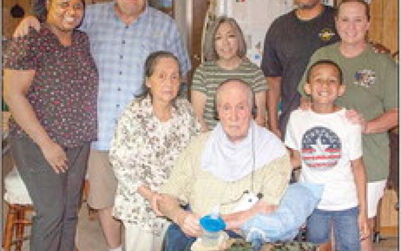 VFW Post visits with retired veteran; Jack Wills