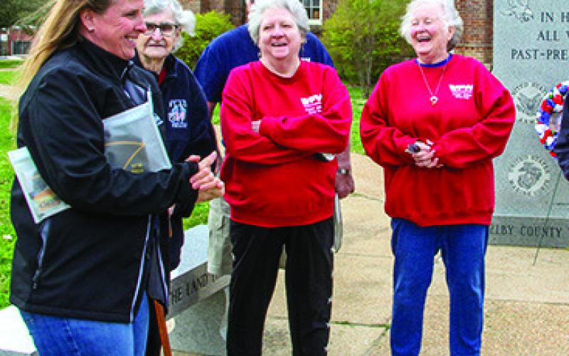 Members of Veteran of Foreign Wars Post #8904 and Auxiliary visit Thursday morning following the Post’s observance of the Cease Fire for Operation Desert Storm on February 28, 1991, and the veterans who served.