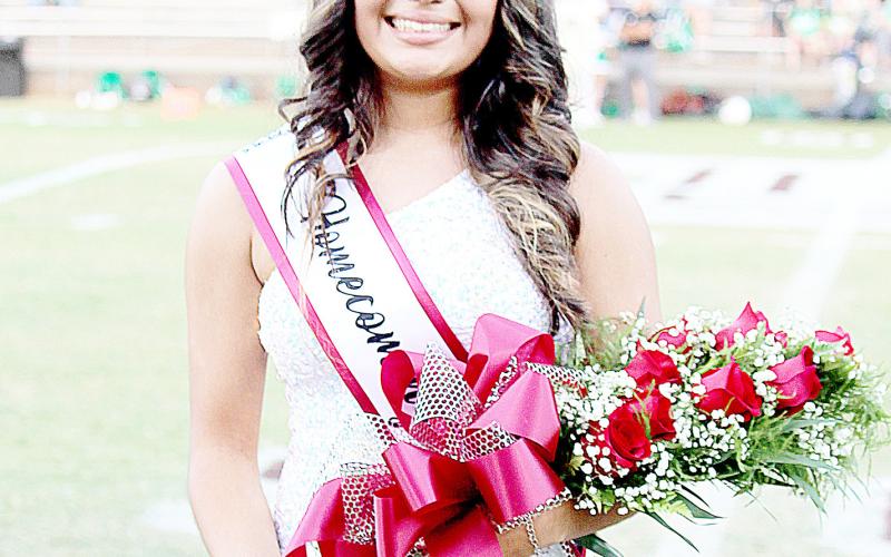 Emily Galvan, Senior Duchess, was named 2025 Tenaha Homecoming Queen in a ceremony held prior to the Tigers’ Homecoming football game last Saturday evening. Tenaha Yearbook Staff | Light and Champion