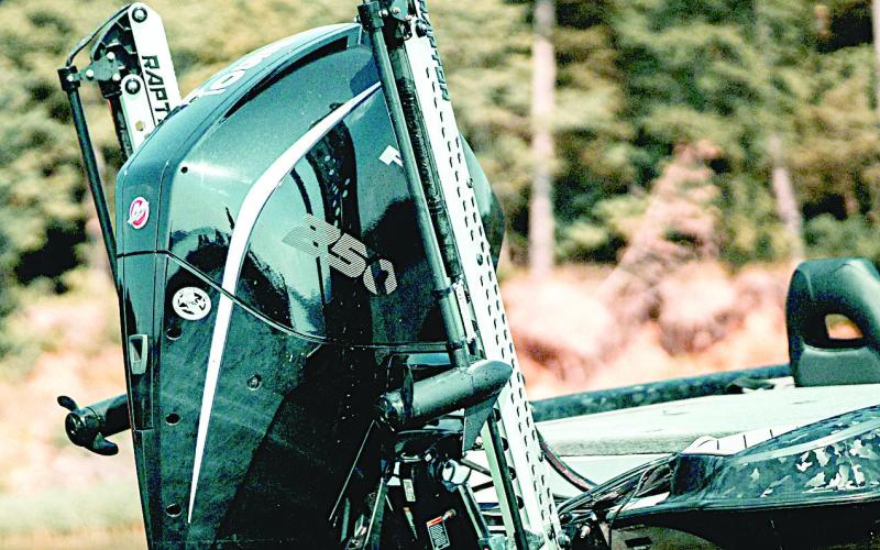 SeeBrakes are mini-trolling motors designed to mount to shallow anchors. Once deployed, the motors allow anglers to optimize boat control over deep water in windy conditions. Photo Courtesy SeeLite
