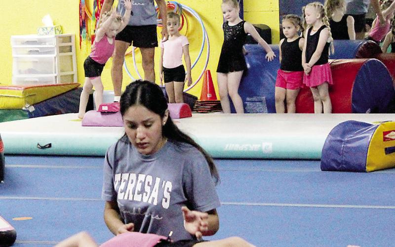 Teresa’s Tumblers, owned and operated by Tere- sa Belrose, closed out their training season with a year-end show on Saturday, April 25. The show was well-attended by parents, family members and friends as the students showcased the skills they had learned over the last several months. Lisa White | Light and Champion