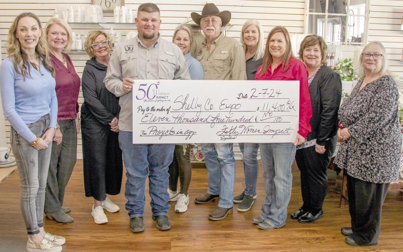 50 Women Impact donates to Shelby County Expo-Arena
