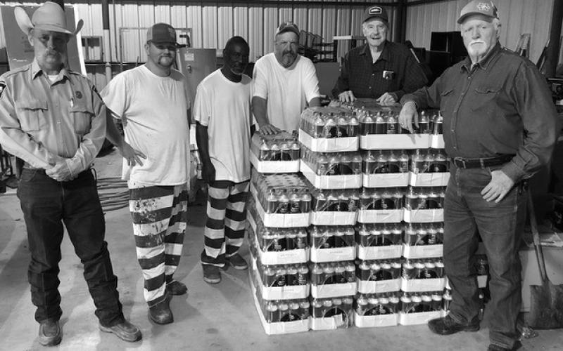 Samford Lodge delivers water to sheriff’s office, Center PD