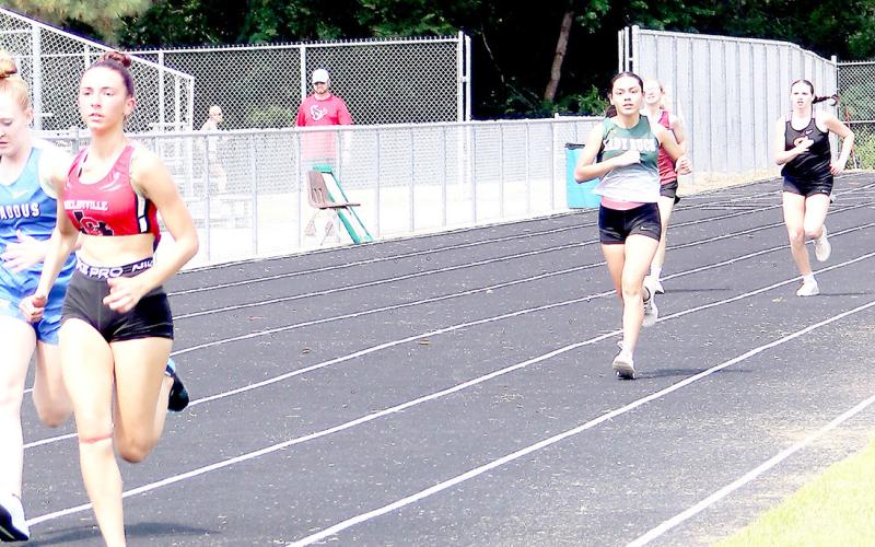 Kynslee Stevens was the highest-placing Dragon on the girls side at Brookeland, coming in 34th. The Dragon Yearbook
