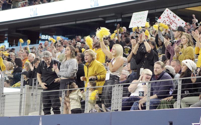They came from 3 hours away, Bear Fans are strong fans as they take front row center to watch the boys win the title for the first time. Taylor Bragg | The Light and Champion