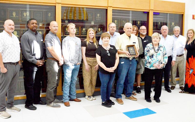 Mike Wulf scholarship plaque presented
