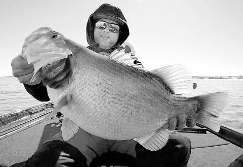Kentucky angler Grant Labriola with one of several nine pounders he caught at Lake JB Thomas with fishing guide Brandon Burks in late January. Photo courtesy Brandon Burks