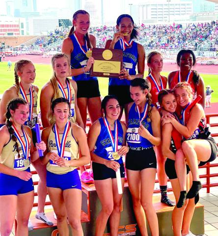 Lady Dragon track team places in state meet