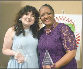 Haley Woodfin (left) of Tenaha Elementary School has been named Shelby County’s Elementary Teacher of the Year and Anita Williams of Center Middle School received the title of Shelby County’s Secondary Teacher of the Year. Zack Clark | Light and Champion