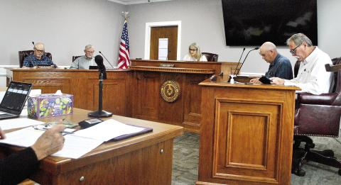 The Shelby County Commissioners Court considers the purchase of used in-car and body camera equipment from the Center Police Department. Chief Deputy Mike Hanson requested the move as a way to temporarily upgrade the sheriff’s of ceMs camera system. Lisa White | Light and Champion