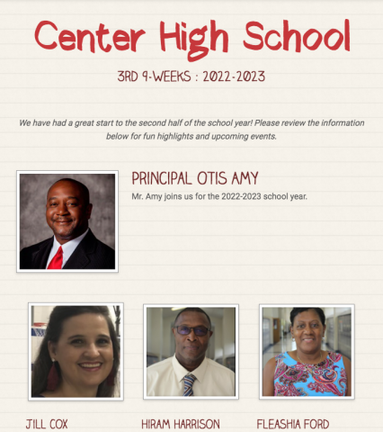 CISD Campuses Principal Quarterly Newsletters