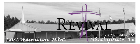 Three night Revival at East Hamilton Church