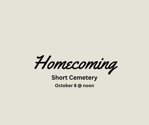 2023 Short Community Homecoming and Singing set for October 8