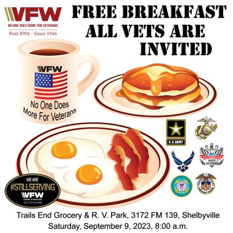 September Veterans Breakfast