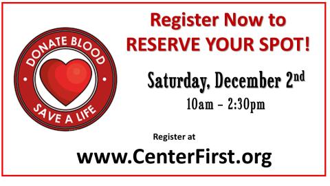 First Methodist Church Blood Drive set for December 2