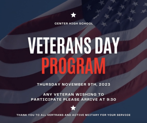 Veterans Day Program at Center High School 