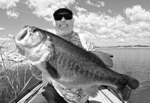 Leroy Boss of Streetman with a 14.85 pounder he boated at Lake O.H. Ivie in 2023. Ivie was voted the No. 1 bass lake in America that year and nailed down the No. 2 spot nationally this year. Nine other Texas lakes were named in the national and regional rankings, including lakes Fork,Toledo Bend, J.B. Thomas, Lake O’ the Pines, Bois d’ Arc, Caddo and Conroe. Contributed Photo