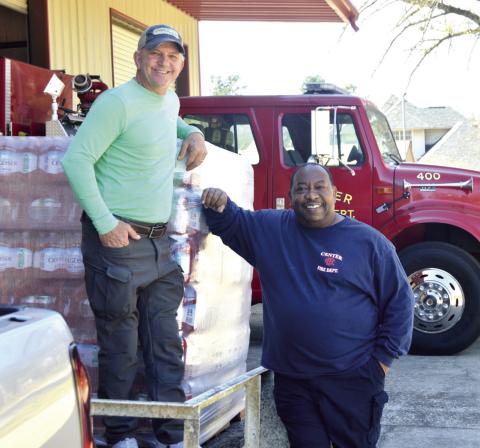 Masonic Lodge contributes water to Center FD