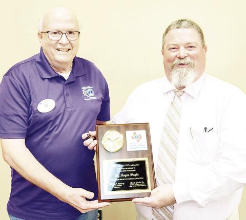 Doyle receives Lions Club Ed Flood Award