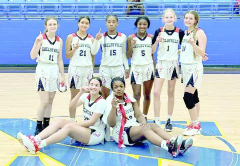The Shelbyville Lady Dragons are the 2023 New Summerfield Tournament Champions after defeating the Martinsville Lady Pirates in the championship game 50-47. Shelbyville defeated Piney Woods JV, Garrison, and finally Martinsville to earn the crown. Cutlines by Sports Correspondent Colton Bragg / Photo credit Shelbyville Athletics Facebook page