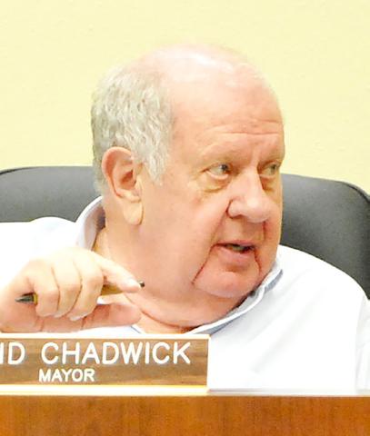Mayor David Chadwick discusses an ordinance concerning budget amendments at the Center City Council’s Sept. 22 meeting. Zack Clark | Light and Champion