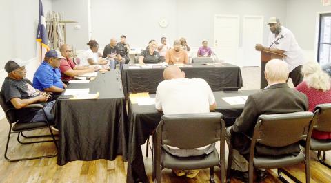 Cliff Lloyd addressed the Tenaha city council at its July meeting with a complaint about the condition of the city’s streets, which he claimed had led to damage to his vehicle. David Danley | Light and Champion