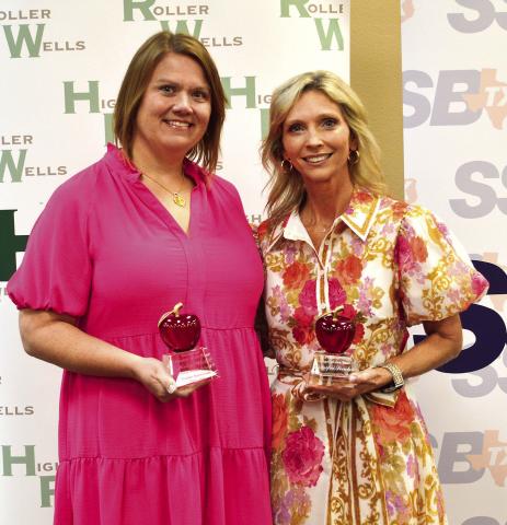 2026 Secondary Teacher of the Year Haley White, Elementary Teacher of the Year Jennifer Leach