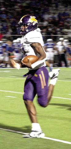 Kaden Dixon was responsible for two Center touchdowns Friday in the Riders 40-33 win against the Bullard Panthers. (Leon Aldridge photo/The Light and Champion)