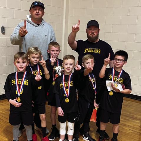 The Shelbyville Steelers, 1-2 grade Littlee Dribblers capture the championship with win over Tenaha. The Steelers lost just one game throughout the season bringing home the gold medals. The Steelers have wrapped up the sucessful season under coach Josh and Coach Clay. Ashley Chandler | Light and Champion