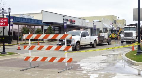 Center square street work to take four weeks