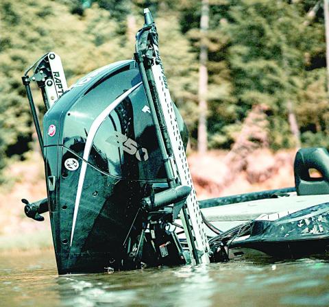 SeeBrakes are mini-trolling motors designed to mount to shallow anchors. Once deployed, the motors allow anglers to optimize boat control over deep water in windy conditions. Photo Courtesy SeeLite