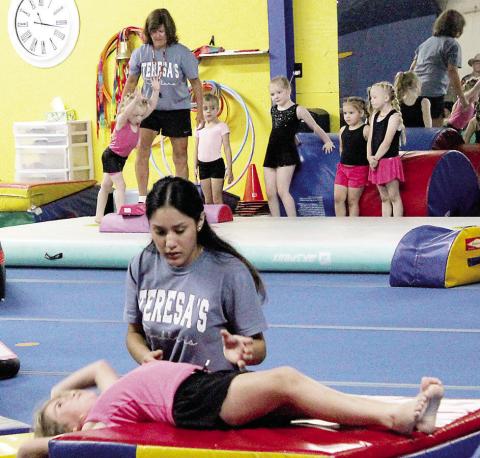 Teresa’s Tumblers, owned and operated by Tere- sa Belrose, closed out their training season with a year-end show on Saturday, April 25. The show was well-attended by parents, family members and friends as the students showcased the skills they had learned over the last several months. Lisa White | Light and Champion