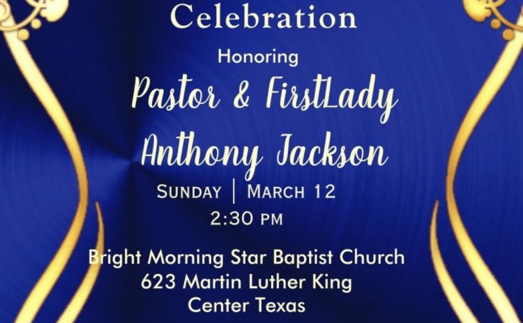 An Anniversary Celebration for Bright Morning Star First Baptist Pastor and First Lady is coming up on March 12. 