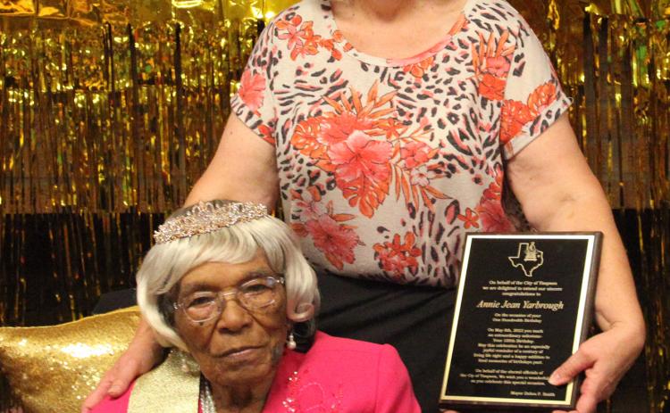 Timpson resident celebrates 100 years young