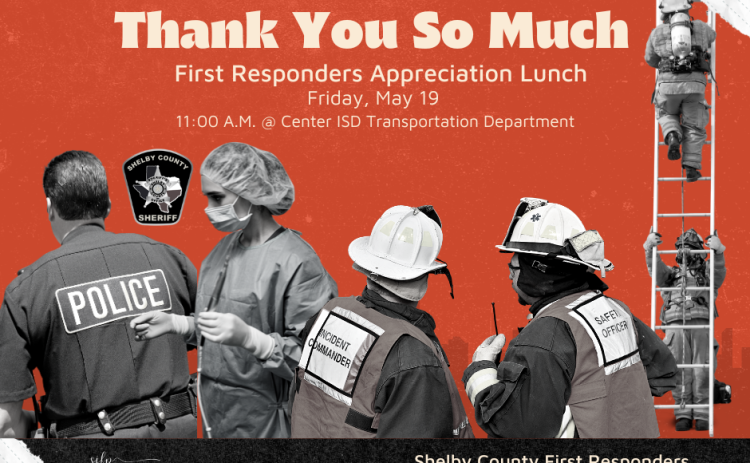 First Responders Appreciation Lunch Scheduled for May 19th