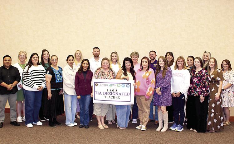 Center ISD recognizes TIA teachers
